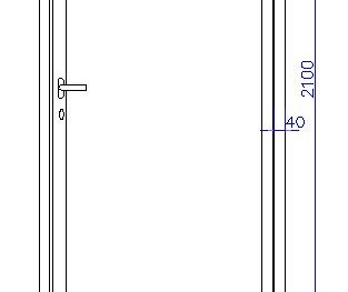 Puerta con manivela