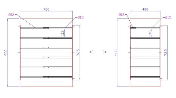Reja extensible