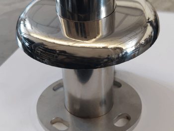 Poste Ø43 con soporte art. pasamanos de Ø43 mm