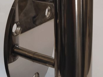 Poste Ø43 con soporte pasamanos