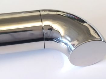 Codo con tapa para tubo redondo