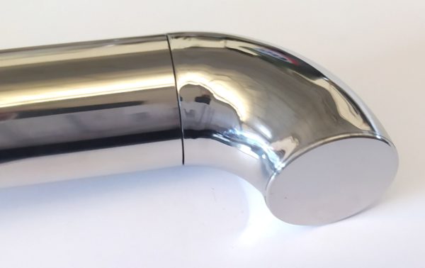 Codo con tapa para tubo redondo