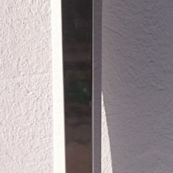Poste 40x40 con soporte para pasamanos de Ø43 mm